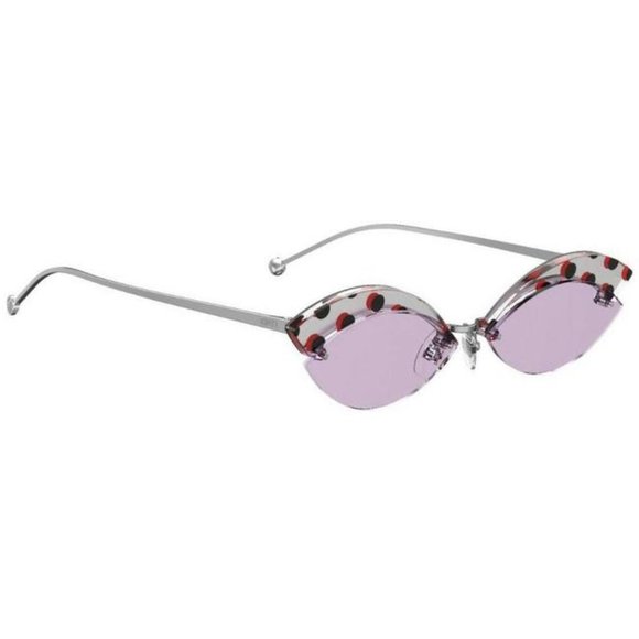 Fendi Defender Women Sunglasses Lilac Lens